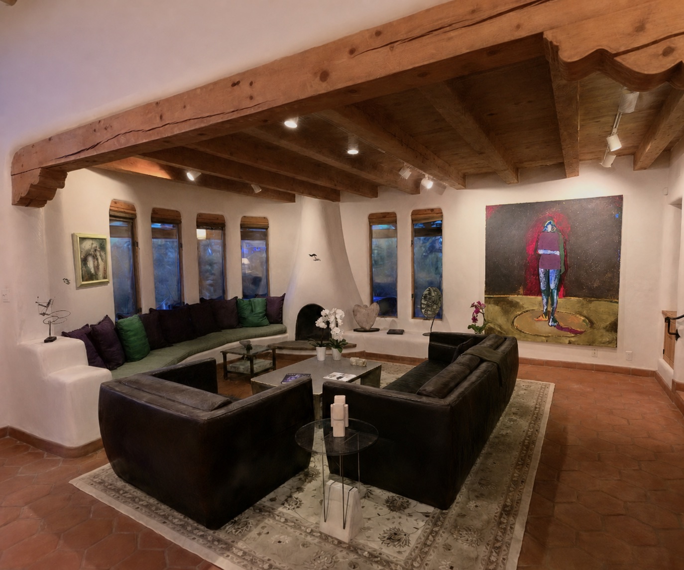 Living room inside Lanterna Estate